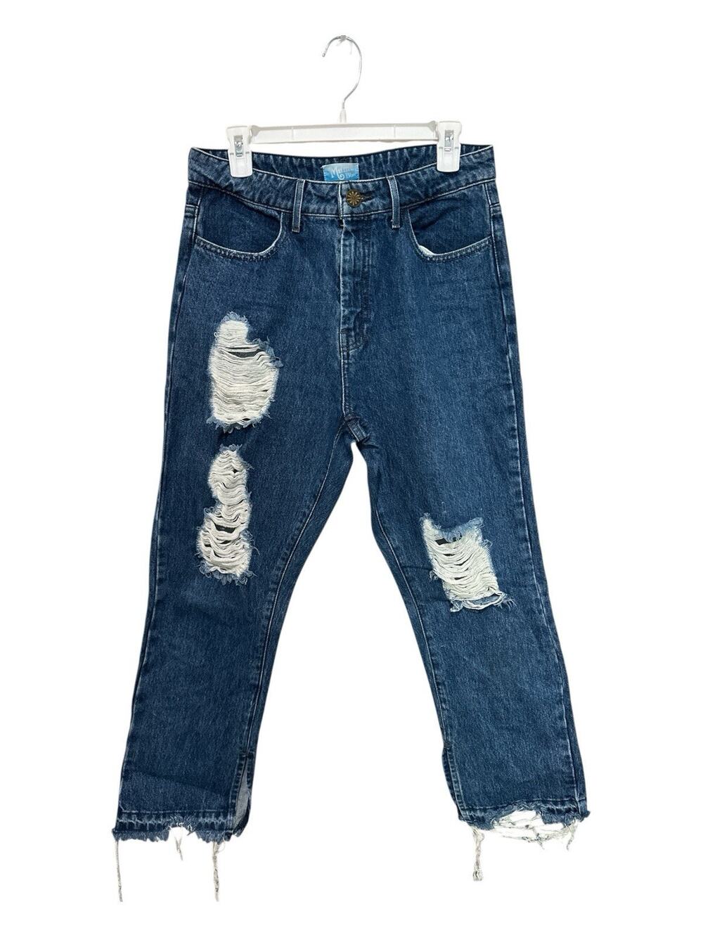 Show Me Your Mumu Brooklyn high-waisted distressed denim jeans Size 29